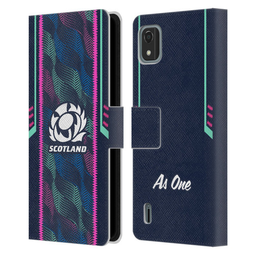 Scotland Rugby 2023/24 Crest Kit Wave Training Leather Book Wallet Case Cover For Nokia C2 2nd Edition