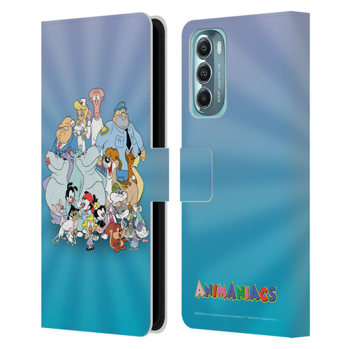 Animaniacs Graphics Group Leather Book Wallet Case Cover For Motorola Moto G Stylus 5G (2022)