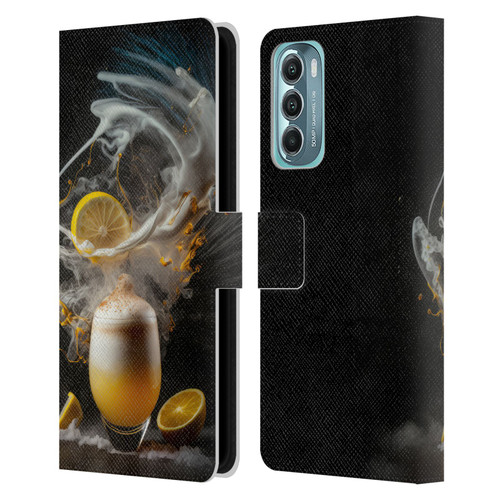 Spacescapes Cocktails Explosive Elixir, Whisky Sour Leather Book Wallet Case Cover For Motorola Moto G Stylus 5G (2022)