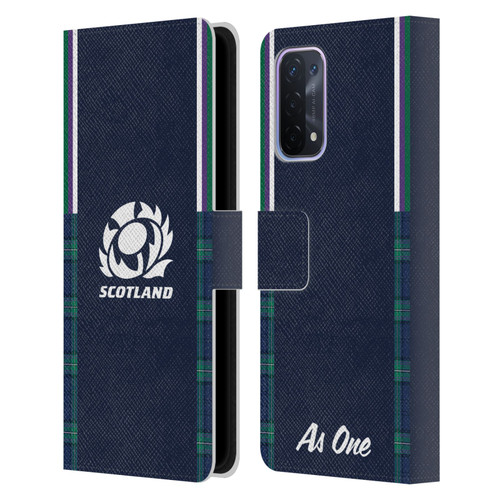 Scotland Rugby 2023/24 Crest Kit Home Leather Book Wallet Case Cover For OPPO A54 5G