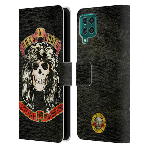 Guns N' Roses Vintage Adler Leather Book Wallet Case Cover For Samsung Galaxy F62 (2021)