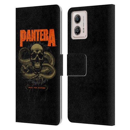 Pantera Art Drag The Waters Leather Book Wallet Case Cover For Motorola Moto G53 5G