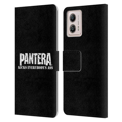 Pantera Art Kicks Leather Book Wallet Case Cover For Motorola Moto G53 5G