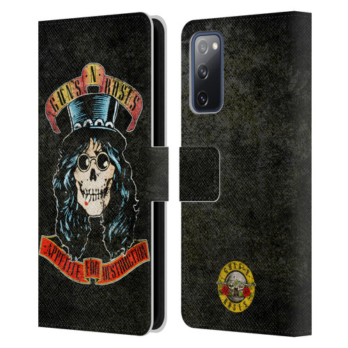 Guns N' Roses Vintage Slash Leather Book Wallet Case Cover For Samsung Galaxy S20 FE / 5G