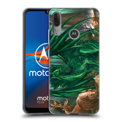 Ruth Thompson Dragons Lord of the Forest Soft Gel Case for Motorola Moto E6 Plus