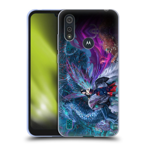 Ruth Thompson Dragons Ride of the Yokai Soft Gel Case for Motorola Moto E6s (2020)