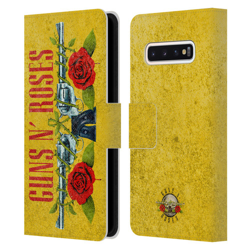 Guns N' Roses Vintage Pistols Leather Book Wallet Case Cover For Samsung Galaxy S10