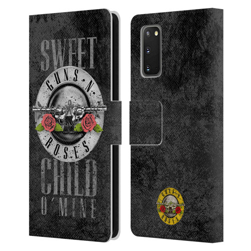 Guns N' Roses Vintage Sweet Child O' Mine Leather Book Wallet Case Cover For Samsung Galaxy S20 / S20 5G