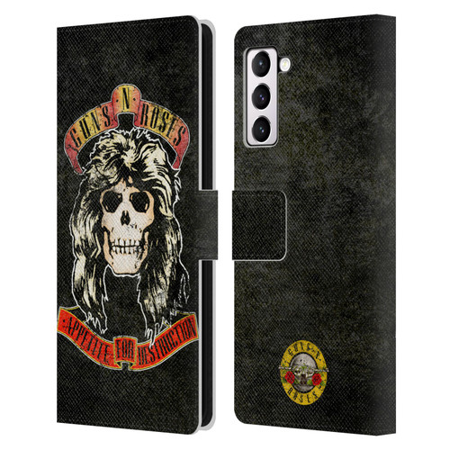 Guns N' Roses Vintage Adler Leather Book Wallet Case Cover For Samsung Galaxy S21+ 5G