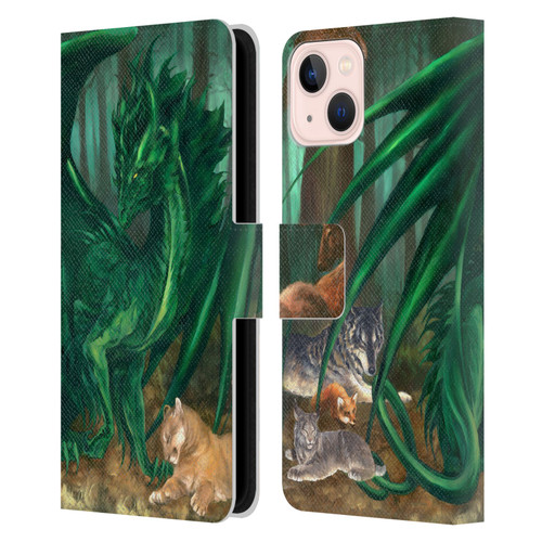 Ruth Thompson Dragons Lord of the Forest Leather Book Wallet Case Cover For Apple iPhone 13