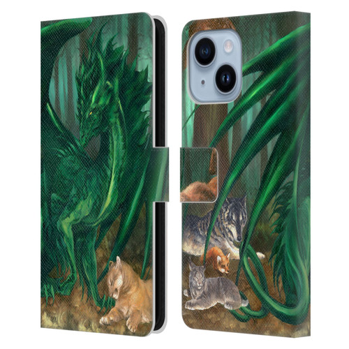 Ruth Thompson Dragons Lord of the Forest Leather Book Wallet Case Cover For Apple iPhone 14 Plus