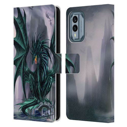 Ruth Thompson Dragons Jade Leather Book Wallet Case Cover For Nokia X30