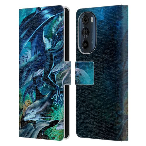Ruth Thompson Dragons Sea Frolic Leather Book Wallet Case Cover For Motorola Edge 30