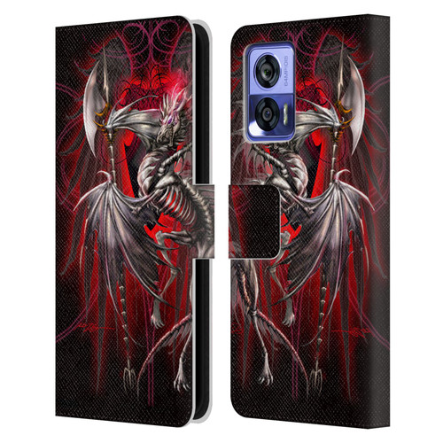 Ruth Thompson Dragons Lichblade Leather Book Wallet Case Cover For Motorola Edge 30 Neo 5G