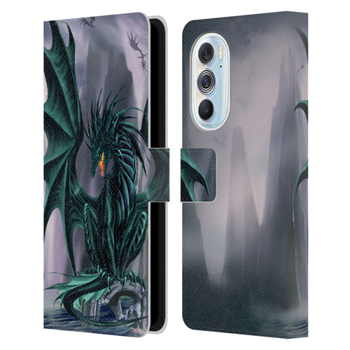 Ruth Thompson Dragons Jade Leather Book Wallet Case Cover For Motorola Edge X30