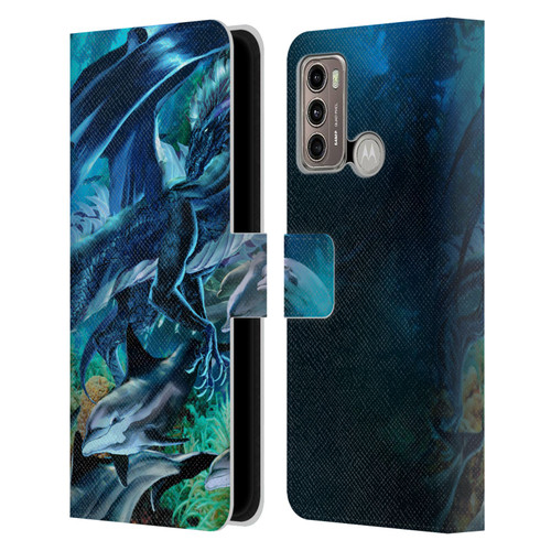 Ruth Thompson Dragons Sea Frolic Leather Book Wallet Case Cover For Motorola Moto G60 / Moto G40 Fusion