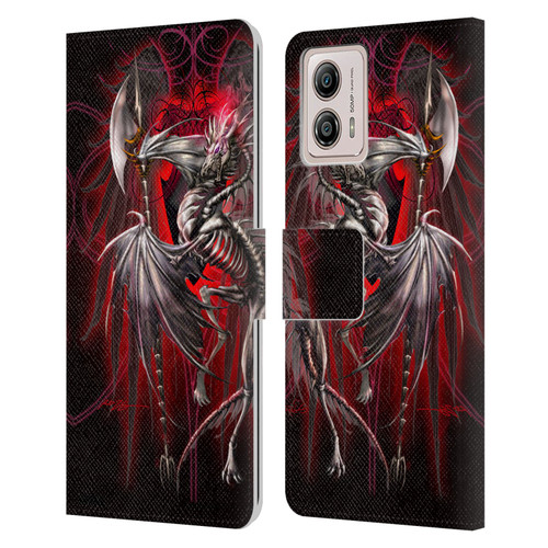 Ruth Thompson Dragons Lichblade Leather Book Wallet Case Cover For Motorola Moto G53 5G