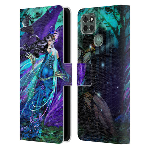 Ruth Thompson Dragons Sagittarius Leather Book Wallet Case Cover For Motorola Moto G9 Power