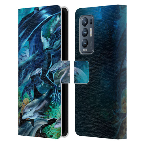 Ruth Thompson Dragons Sea Frolic Leather Book Wallet Case Cover For OPPO Find X3 Neo / Reno5 Pro+ 5G