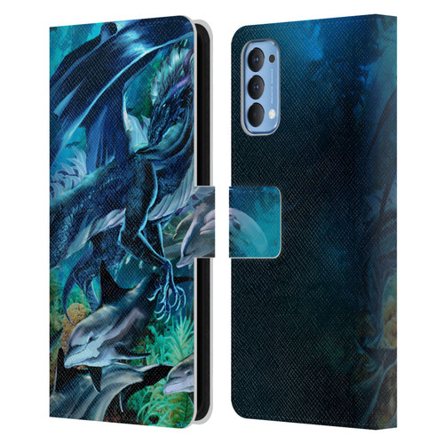 Ruth Thompson Dragons Sea Frolic Leather Book Wallet Case Cover For OPPO Reno 4 5G