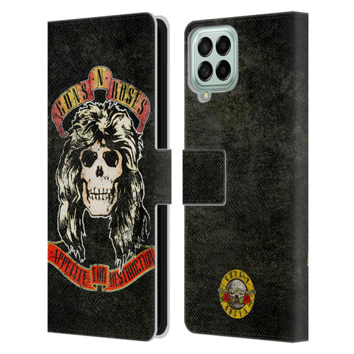 Guns N' Roses Vintage Adler Leather Book Wallet Case Cover For Samsung Galaxy M33 (2022)