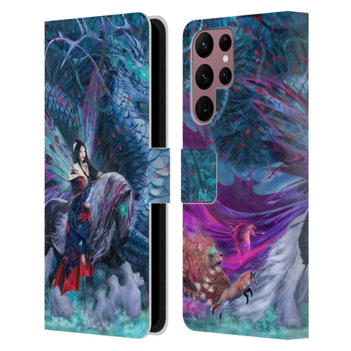 Ruth Thompson Dragons Ride of the Yokai Leather Book Wallet Case Cover For Samsung Galaxy S22 Ultra 5G