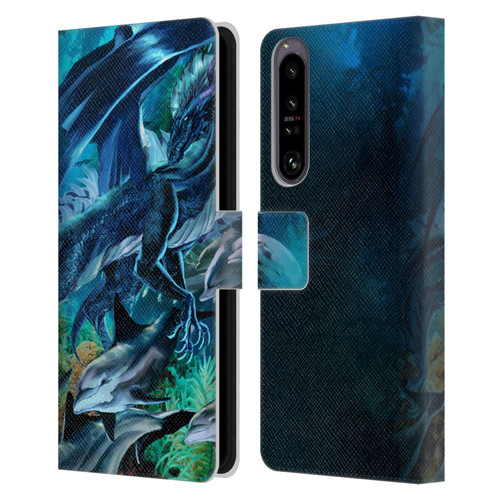 Ruth Thompson Dragons Sea Frolic Leather Book Wallet Case Cover For Sony Xperia 1 IV