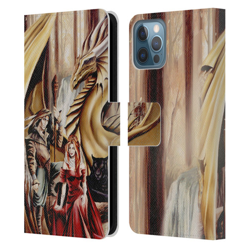 Ruth Thompson Dragons 2 Gathering Leather Book Wallet Case Cover For Apple iPhone 12 / iPhone 12 Pro