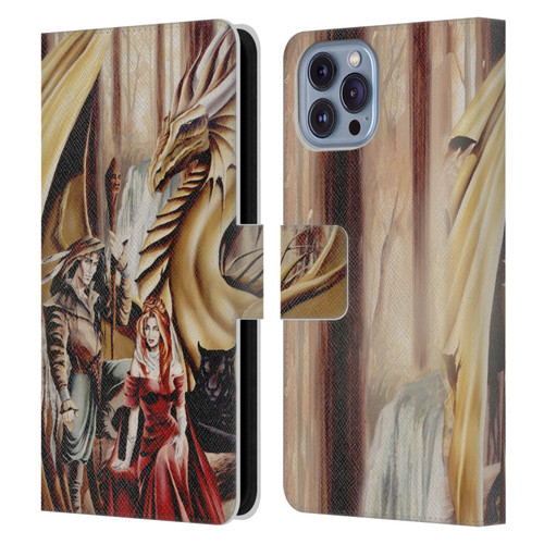 Ruth Thompson Dragons 2 Gathering Leather Book Wallet Case Cover For Apple iPhone 14