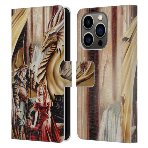 Ruth Thompson Dragons 2 Gathering Leather Book Wallet Case Cover For Apple iPhone 14 Pro