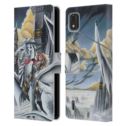 Ruth Thompson Dragons 2 Warring Tribes Leather Book Wallet Case Cover For Nokia C2 2nd Edition