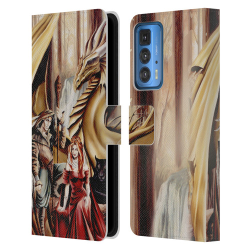 Ruth Thompson Dragons 2 Gathering Leather Book Wallet Case Cover For Motorola Edge 20 Pro