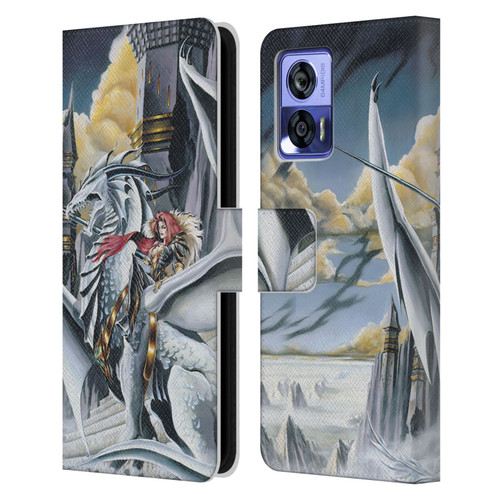 Ruth Thompson Dragons 2 Warring Tribes Leather Book Wallet Case Cover For Motorola Edge 30 Neo 5G