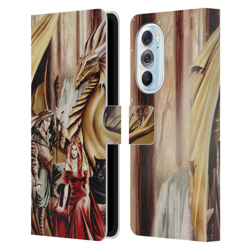 Ruth Thompson Dragons 2 Gathering Leather Book Wallet Case Cover For Motorola Edge X30