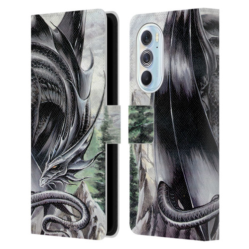 Ruth Thompson Dragons 2 Morning Stretch Leather Book Wallet Case Cover For Motorola Edge X30