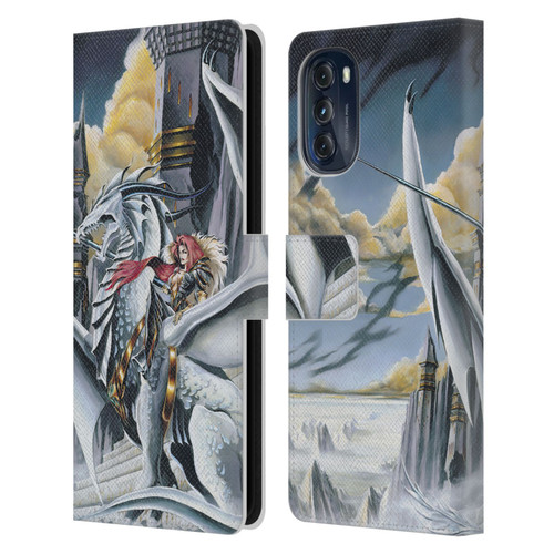 Ruth Thompson Dragons 2 Warring Tribes Leather Book Wallet Case Cover For Motorola Moto G (2022)