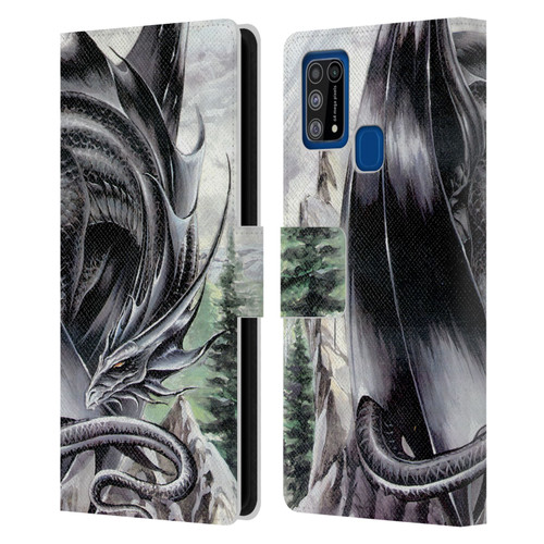 Ruth Thompson Dragons 2 Morning Stretch Leather Book Wallet Case Cover For Samsung Galaxy M31 (2020)