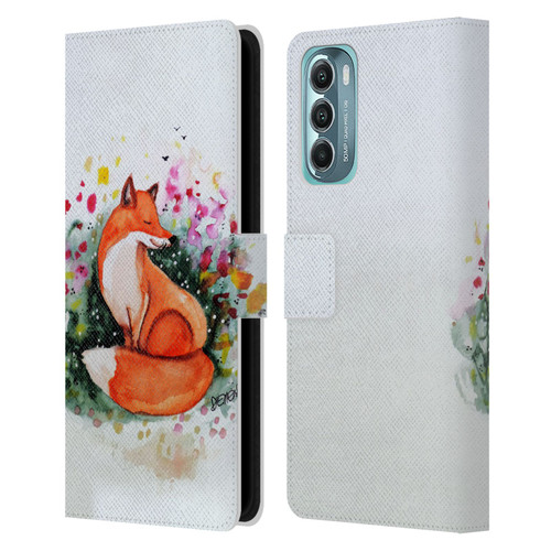 Sylvie Demers Nature Fox Beauty Leather Book Wallet Case Cover For Motorola Moto G Stylus 5G (2022)