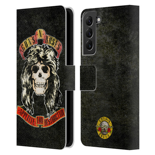 Guns N' Roses Vintage Adler Leather Book Wallet Case Cover For Samsung Galaxy S22+ 5G