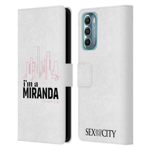 Sex and The City: Television Series Characters I'm A Miranda Leather Book Wallet Case Cover For Motorola Moto G Stylus 5G (2022)