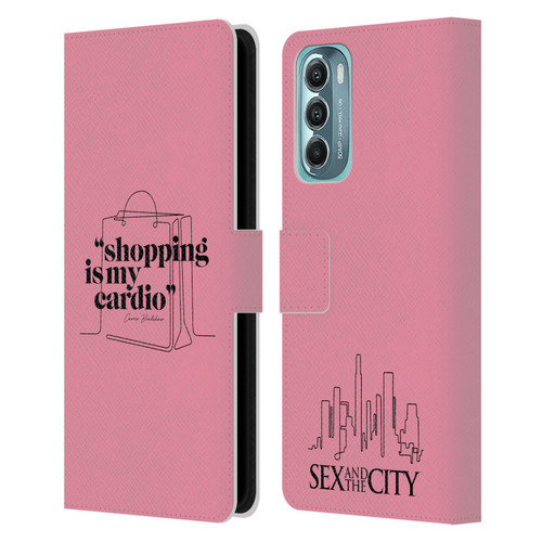 Sex and The City: Television Series Characters Shopping Cardio Carrie Leather Book Wallet Case Cover For Motorola Moto G Stylus 5G (2022)