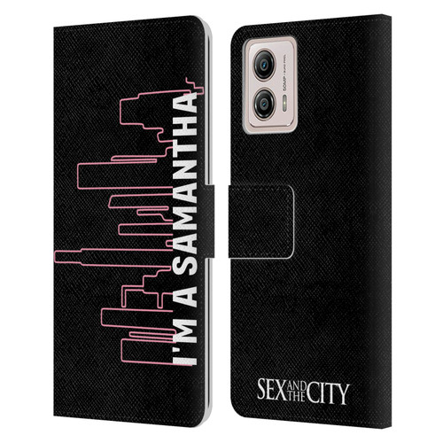 Sex and The City: Television Series Characters Samantha Leather Book Wallet Case Cover For Motorola Moto G53 5G