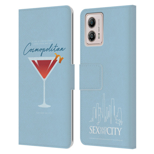 Sex and The City: Television Series Graphics Glass Leather Book Wallet Case Cover For Motorola Moto G53 5G