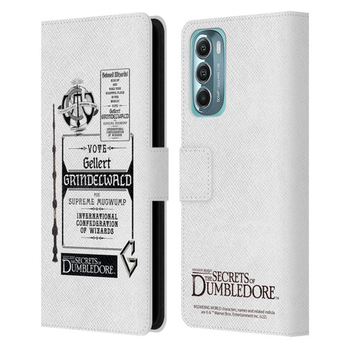 Fantastic Beasts: Secrets of Dumbledore Graphics Gellert Grindelwald Leather Book Wallet Case Cover For Motorola Moto G Stylus 5G (2022)