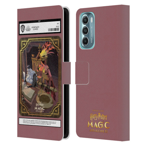 Harry Potter: Magic Awakened Characters Dumbledore Card Leather Book Wallet Case Cover For Motorola Moto G Stylus 5G (2022)