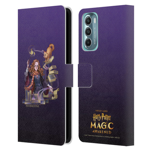 Harry Potter: Magic Awakened Characters Hermione Leather Book Wallet Case Cover For Motorola Moto G Stylus 5G (2022)