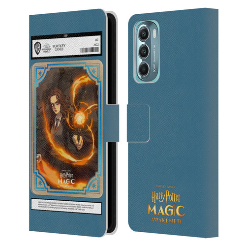 Harry Potter: Magic Awakened Characters Hermione Card Leather Book Wallet Case Cover For Motorola Moto G Stylus 5G (2022)