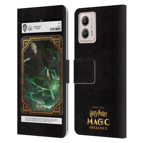 Harry Potter: Magic Awakened Characters Voldemort Card Leather Book Wallet Case Cover For Motorola Moto G53 5G