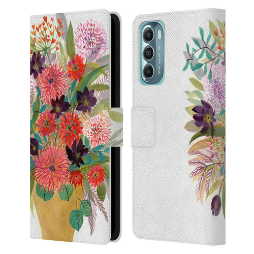 Suzanne Allard Floral Art Celebration Leather Book Wallet Case Cover For Motorola Moto G Stylus 5G (2022)