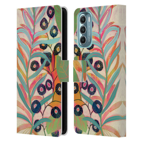 Suzanne Allard Floral Art Joyful Garden Flower Leather Book Wallet Case Cover For Motorola Moto G Stylus 5G (2022)